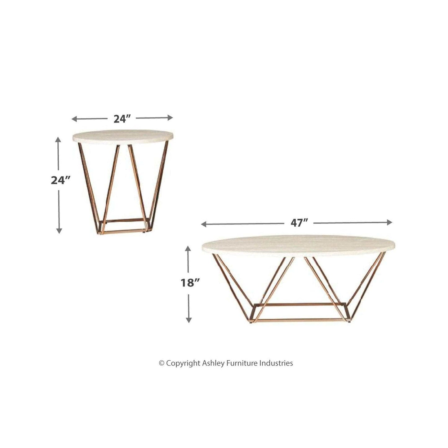 Tarica Coffee Table Set / 3pc