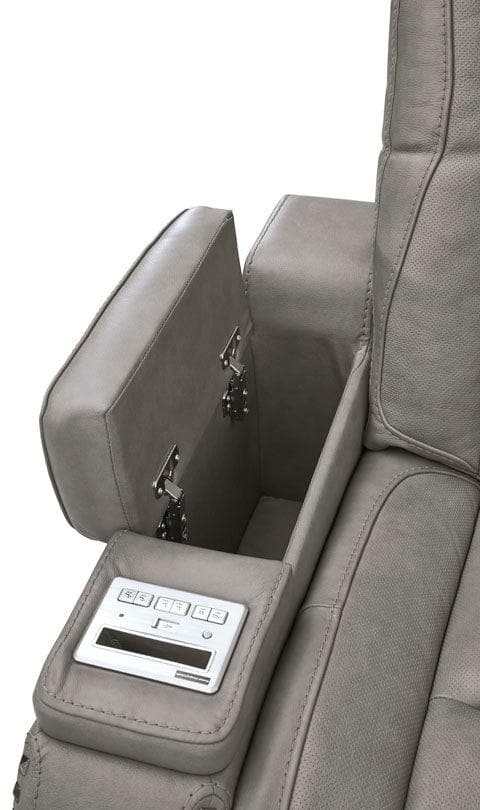 The Man-Den Gray Power Reclining Sofa