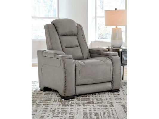 The Man-Den Gray Power Recliner