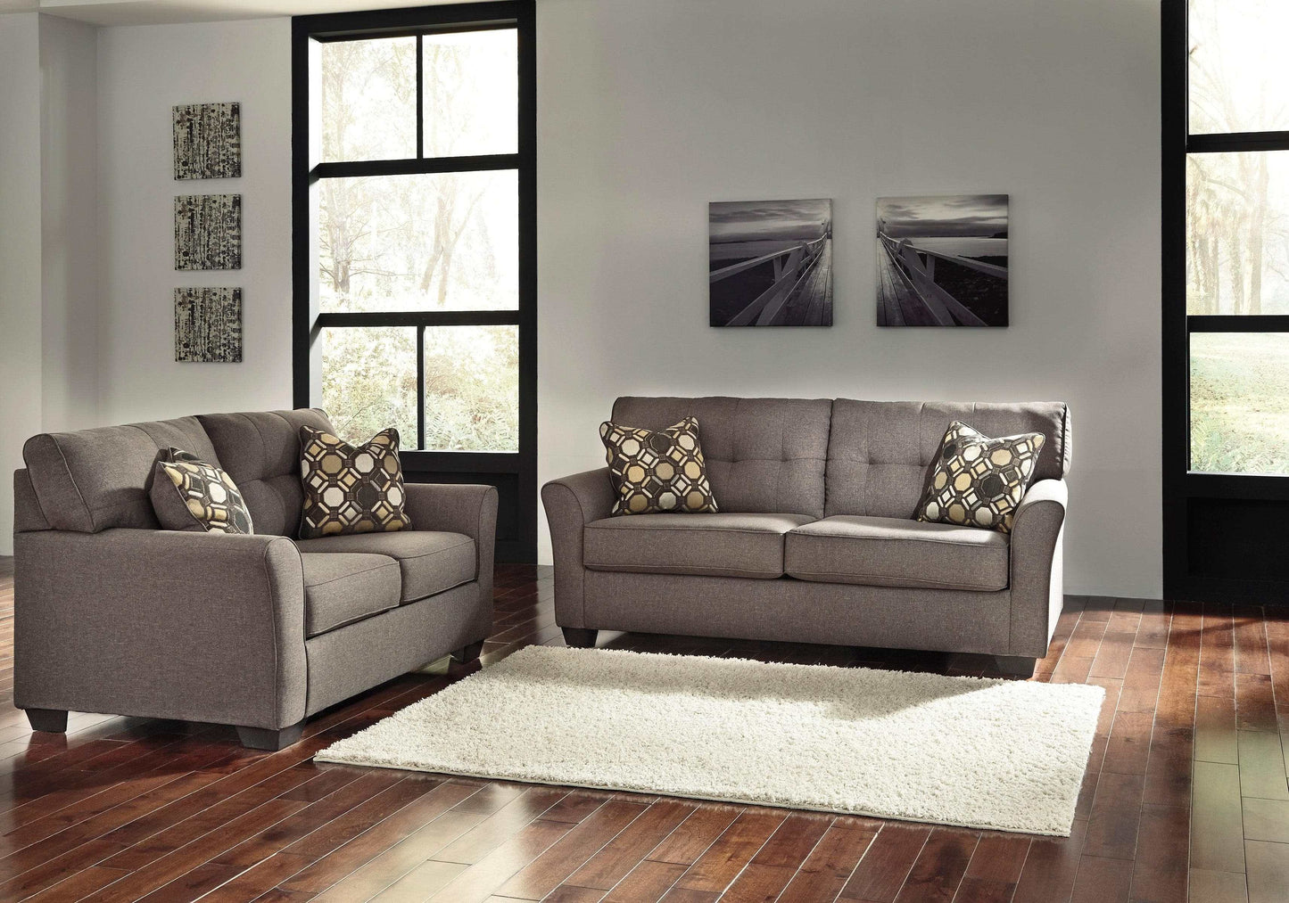 Tibbee Slate Sofa & Loveseat