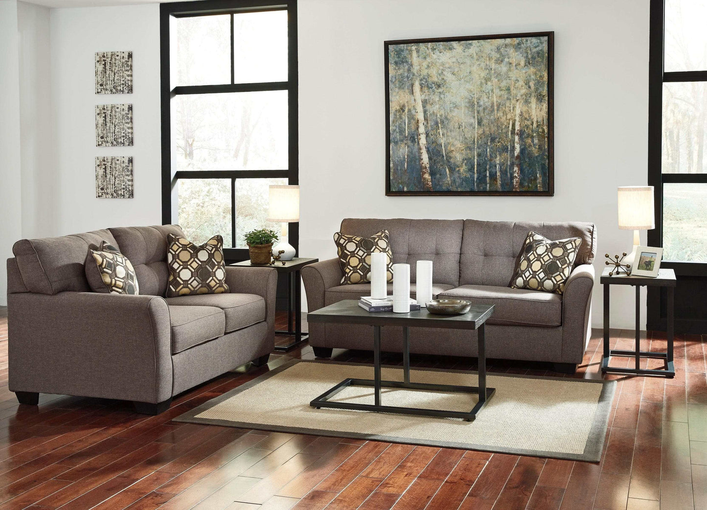 Tibbee Slate Sofa & Loveseat