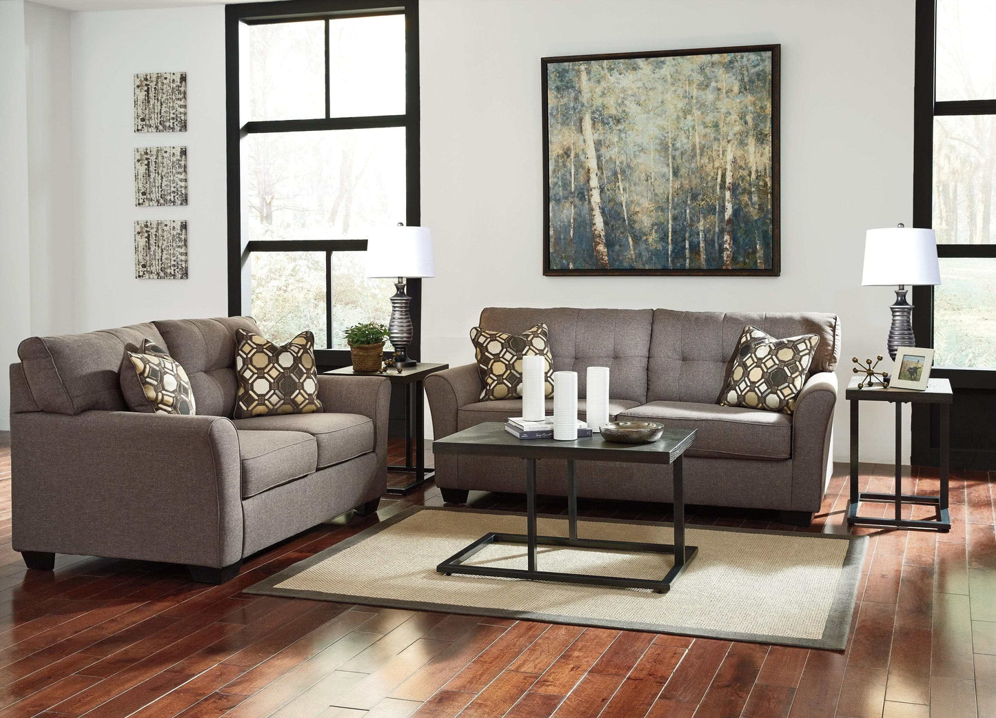 Tibbee Slate Sofa & Loveseat