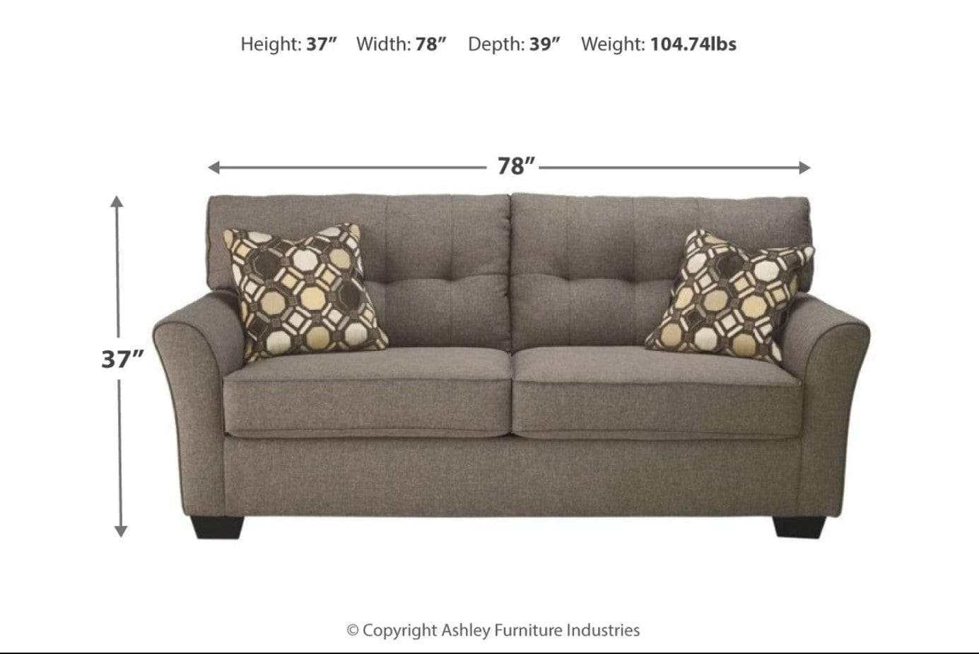 Tibbee Slate Sofa & Loveseat