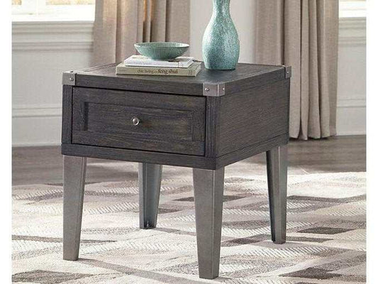 Todoe End Table with USB Ports & Outlets