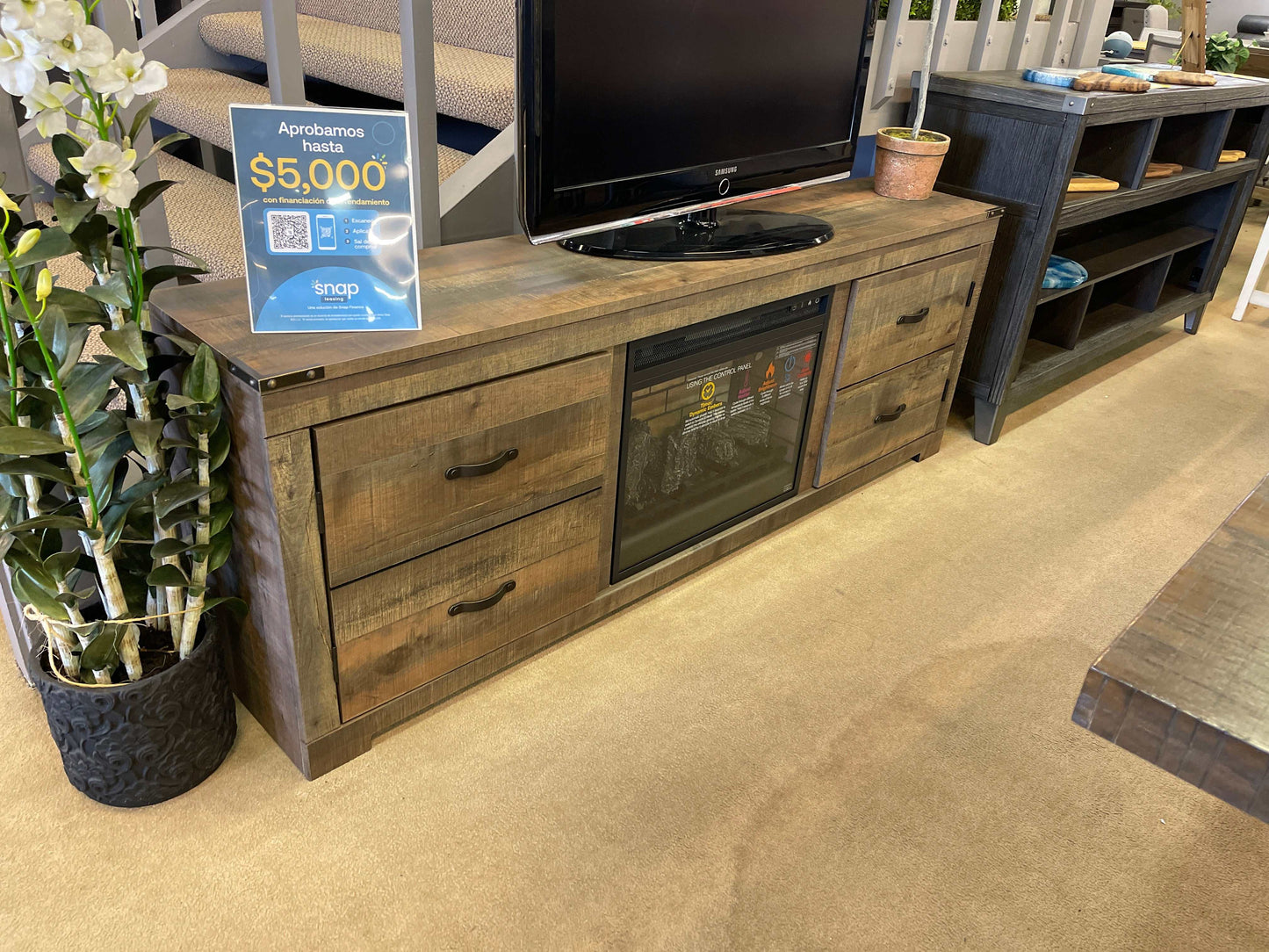 Trinell Brown 72" TV Stand