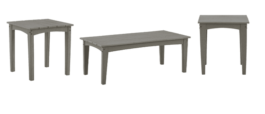 Visola Gray Outdoor Occasional Table Set / 3pc