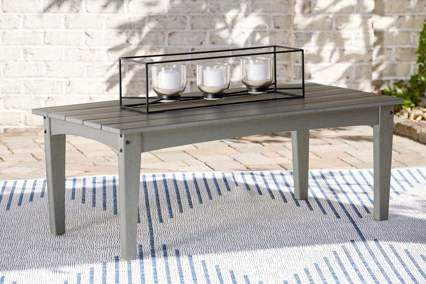 Visola Gray Outdoor Occasional Table Set / 3pc