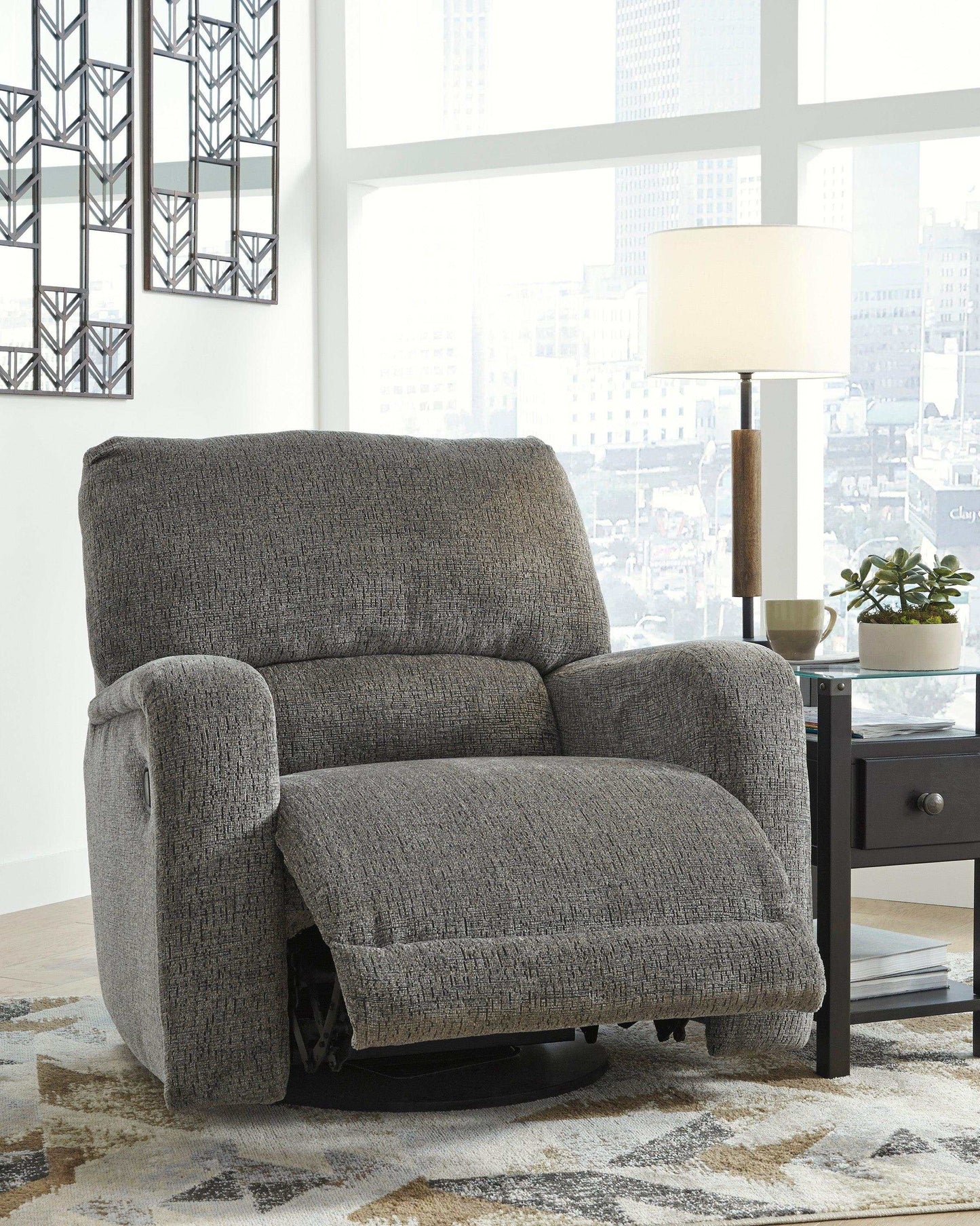 Wittlich Slate Swivel Glider Manual Recliner