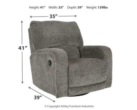 Wittlich Slate Swivel Glider Manual Recliner