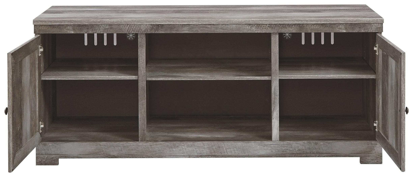 Wynnlow Gray 63" TV Stand w/Fireplace Option